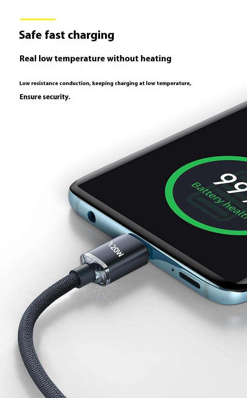 120W fast charge USB Type-C cable