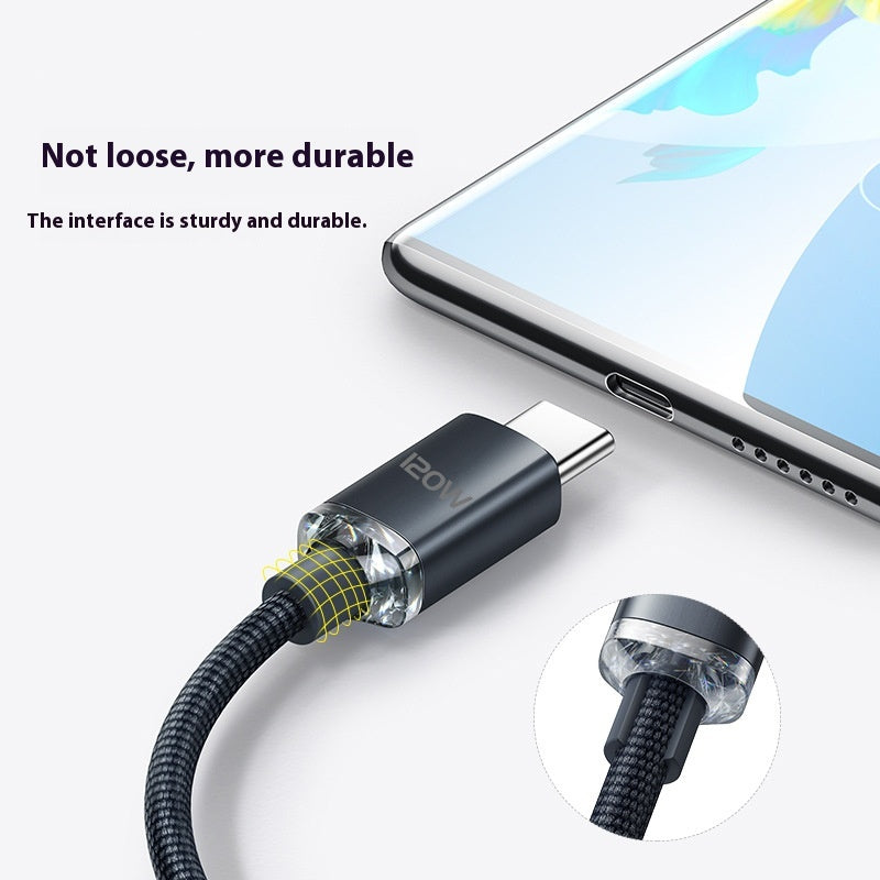 120W fast charge USB Type-C cable