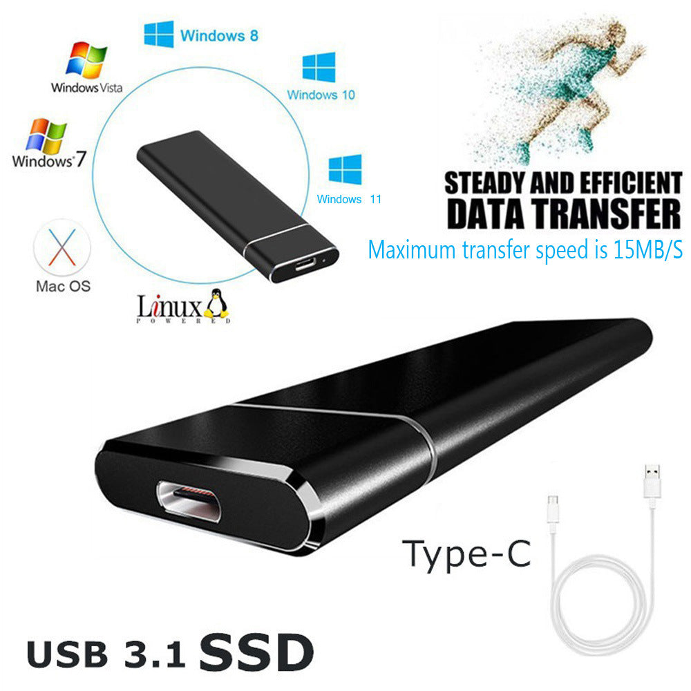 High-Speed 1TB 2TB 4TB 8TB 16TB SSD Silver M.2 Stick 480MB/s Instant Delivery