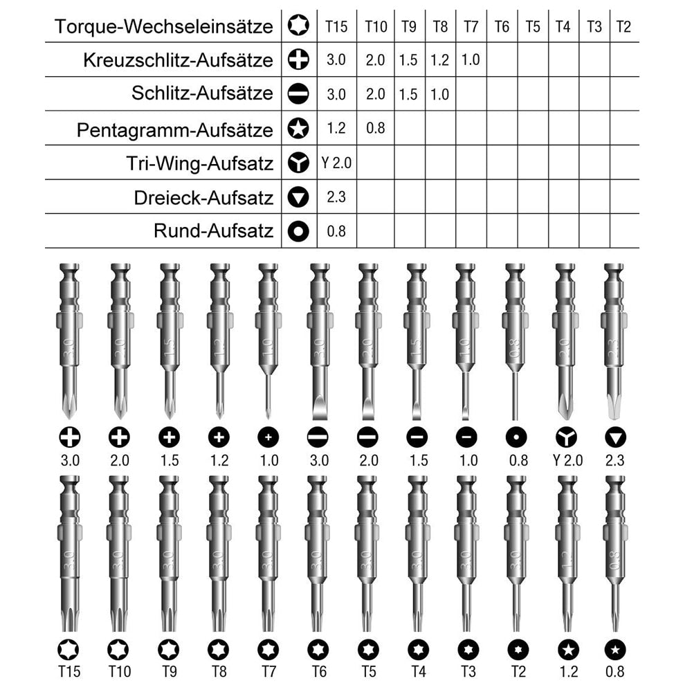 Screwdriver Set 25 in 1 Torx Multifunctional Opening Repair Tool Set Precision Screwdriver For Phones Tablet PC