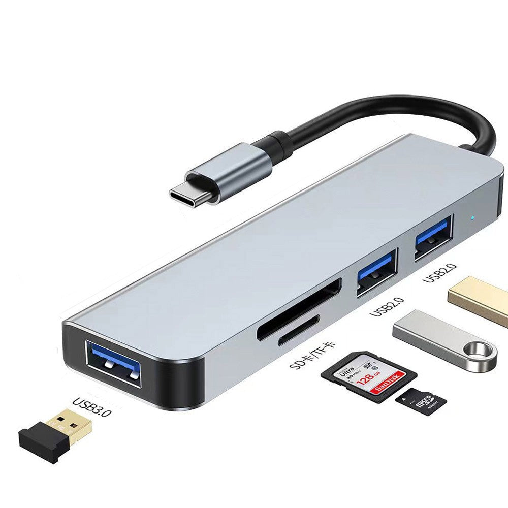 usb3.0 dual-head expansion high-speed hub splitter 7-port docking station multi-functional computer docking station