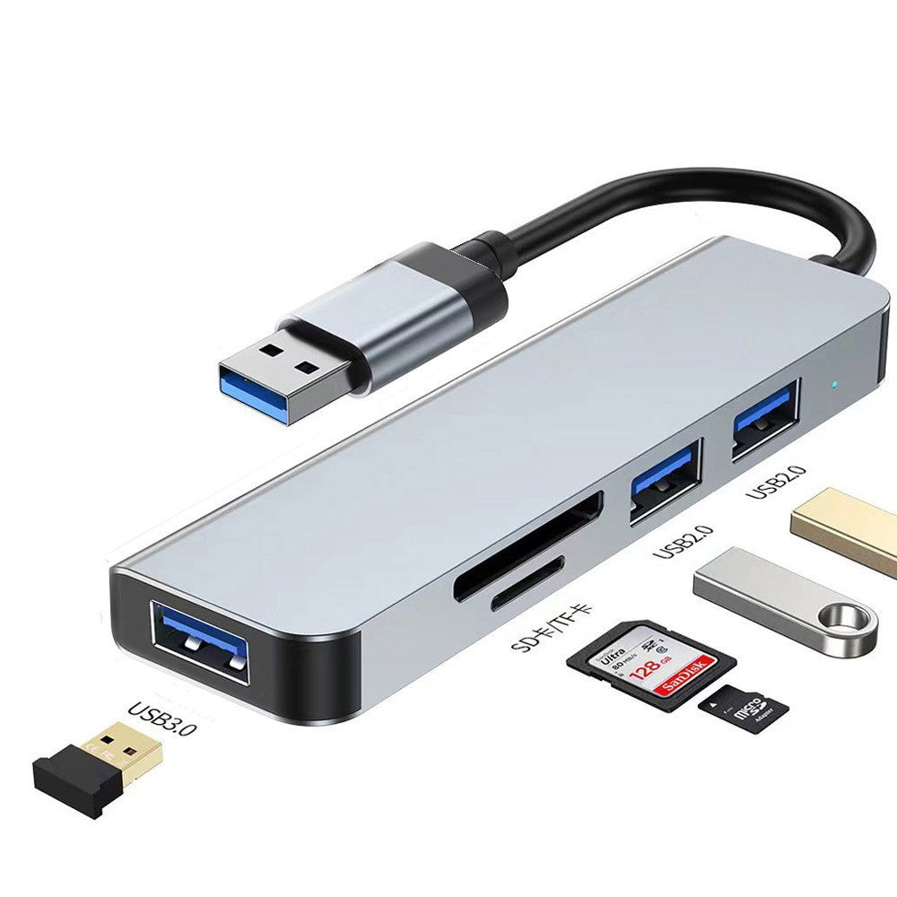 usb3.0 dual-head expansion high-speed hub splitter 7-port docking station multi-functional computer docking station