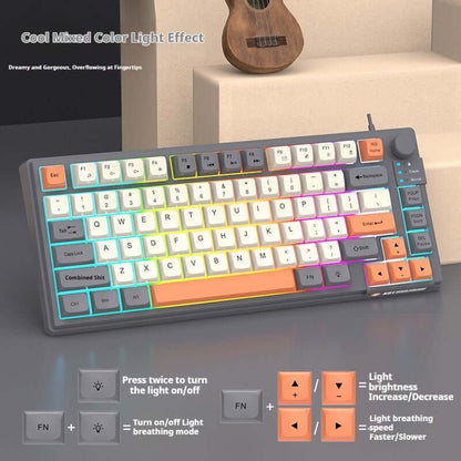 wired USB mechanical gaming keyboard